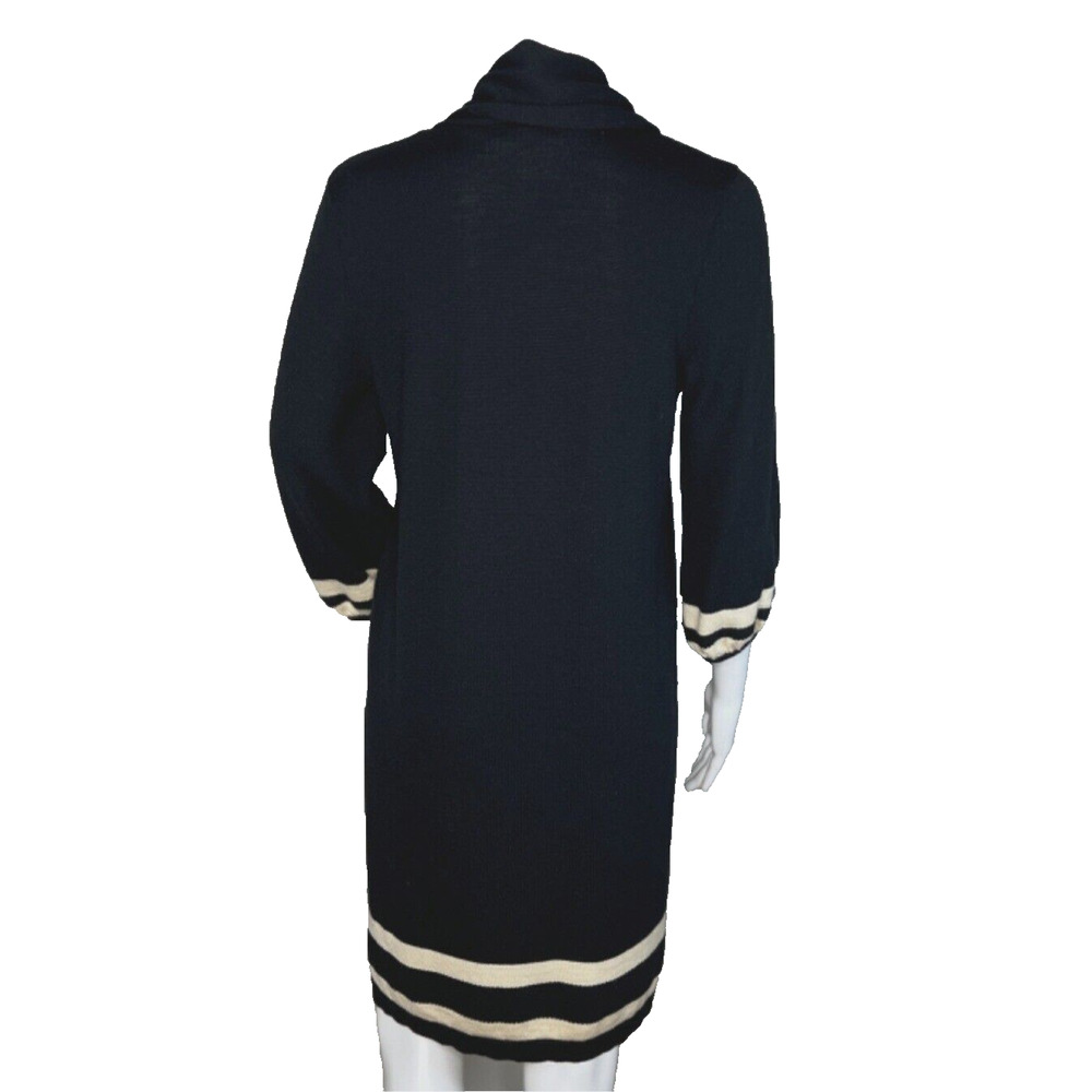 Lilly Pulitzer Dress Womens Medium Black‎ Cream Connie Merino Wool Career Preppy - Picture 5 of 10